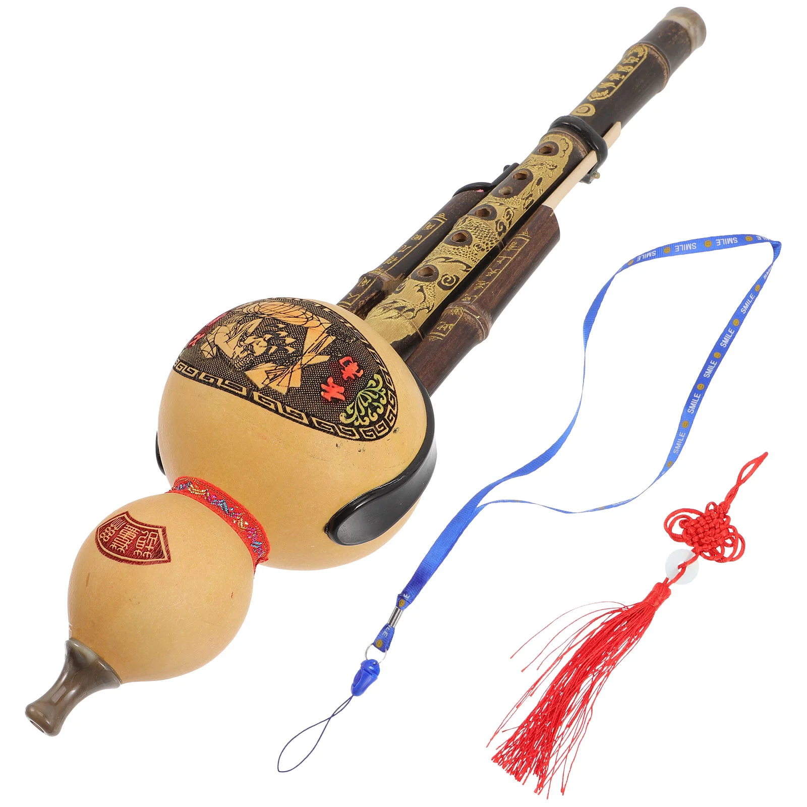 Alto Recorder Rain Drum for outside Tone Instruments Chinese Traditional Cucurbit Flute Gourd Silk