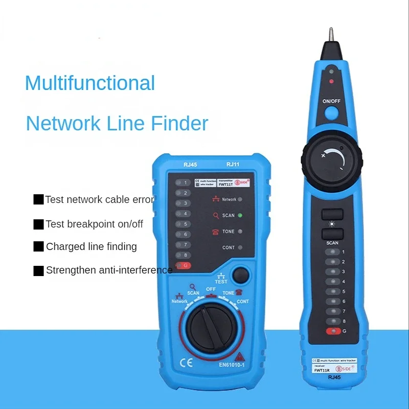 Latest FWT11 Anti Interference Line Finder Multifunctional Network Cable Line Tester Network Cable Telephone Line Checker