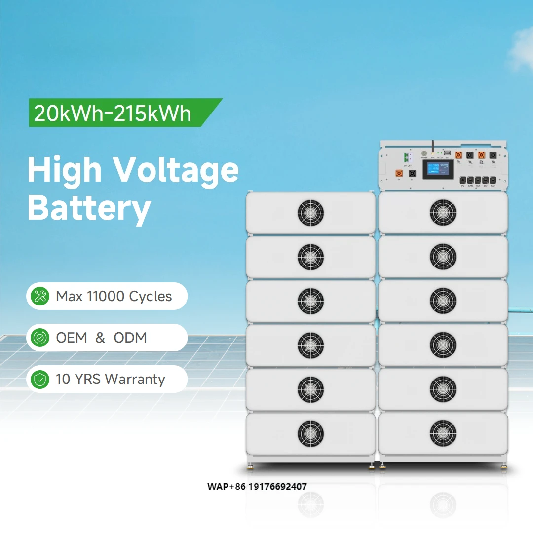 Factory Price High Voltage Lithium Ion Battery 80 kWh 100kWh 200kWh Solar Battery Storage System for Mining Operations