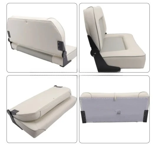 STLF Luxury White Marine Boat Suspension Seat Hand Rest Luxury Boat Captain Seat Made Durable Plastic Luxury Marine Hardware Fit