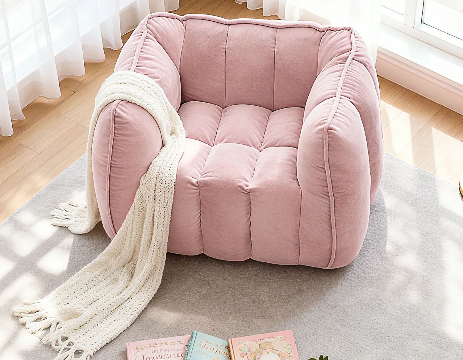 

Уютное кресло-шезлонг для гостиной, комфортное, из фланели, в форме тыквы, детский диванчик, уголок для чтения, маленький диван, домашний татами для малышей