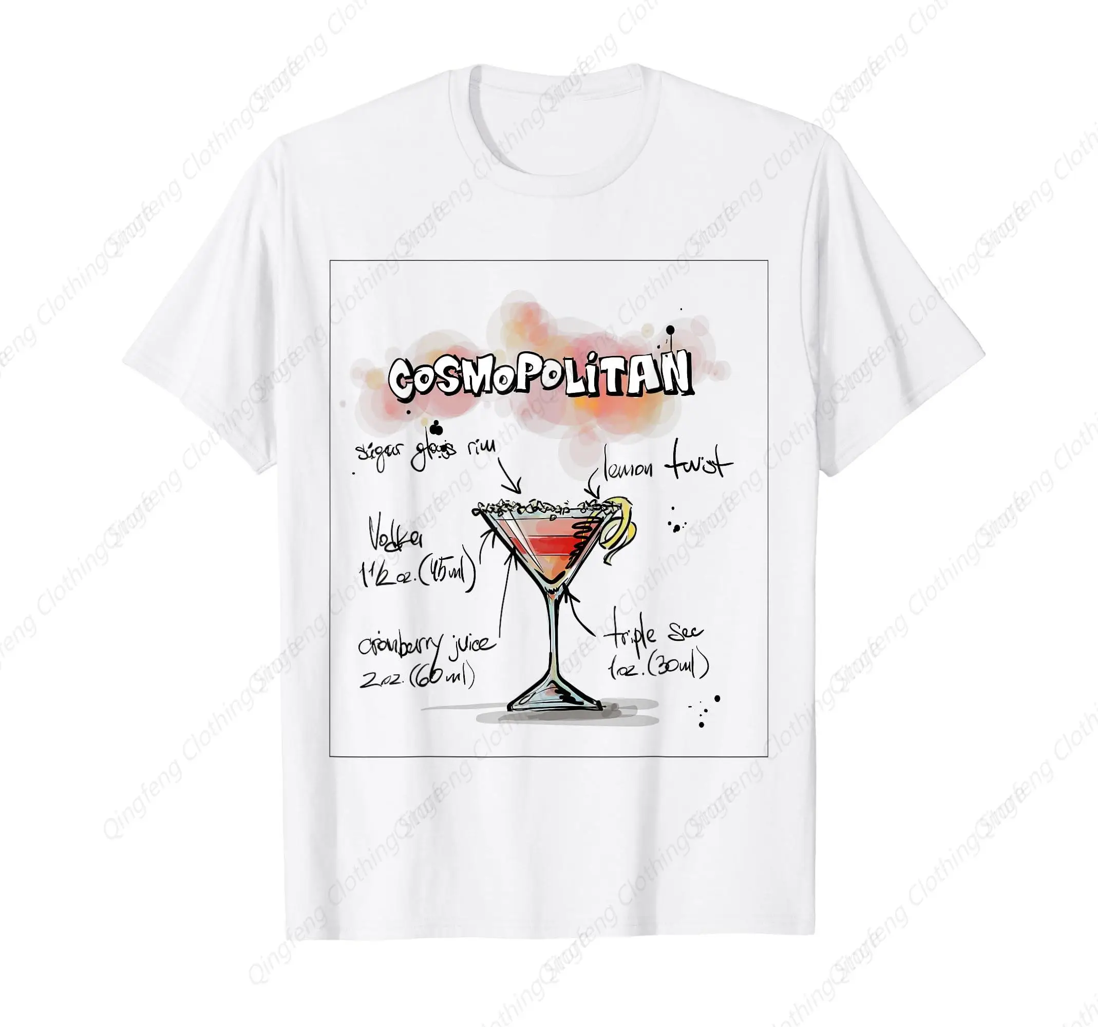 Fun Cosmopolitan Cocktail T Shirt