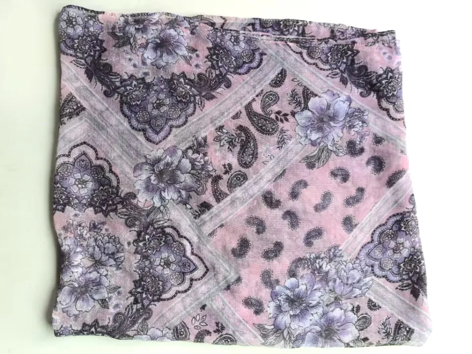 خفيفة الوزن الكاجو نمط حلقة وشاح للنساء ، دائرة سنود ، إنفينيتي شال ، فولارد ، الحجاب والأوشحة ، موضة جديدة