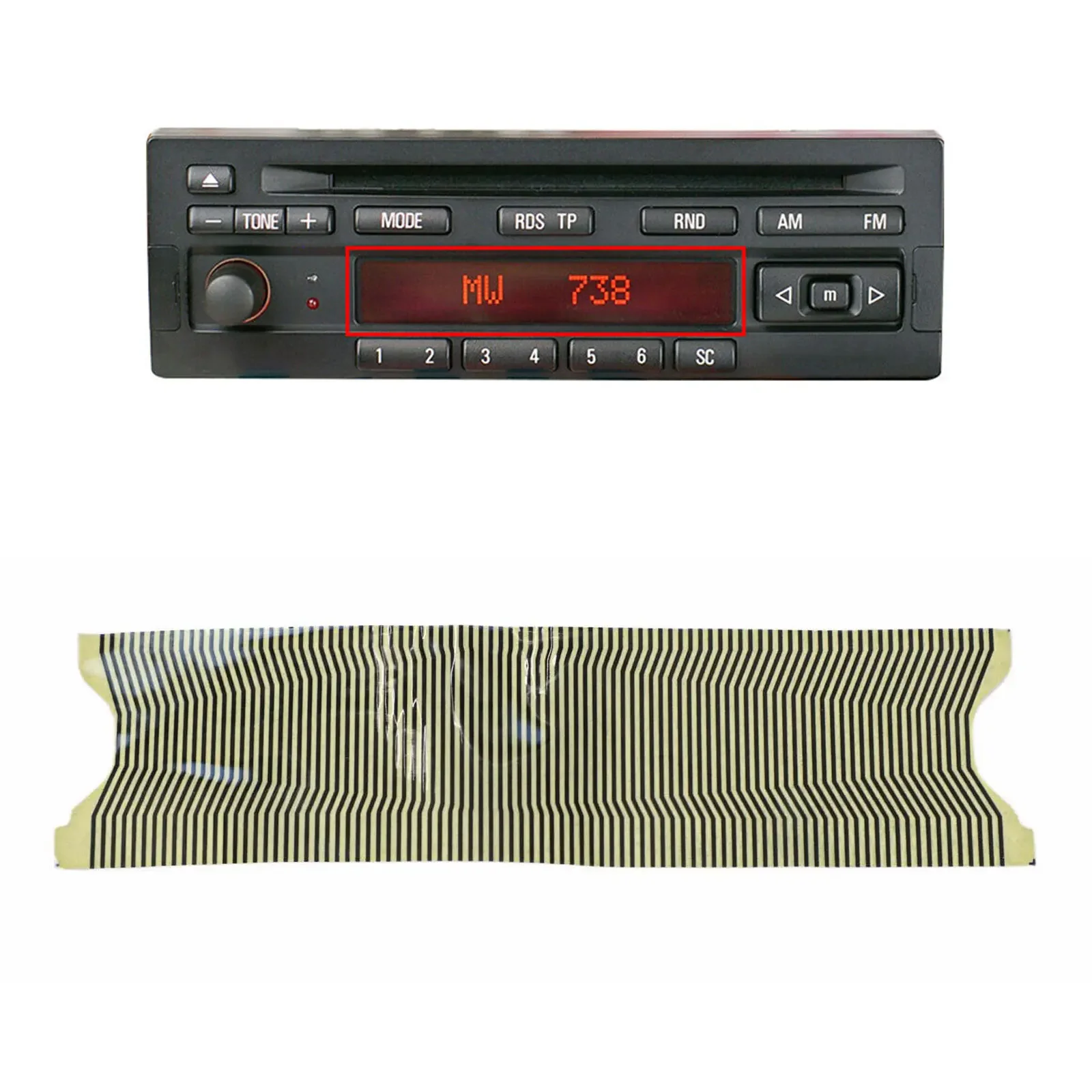 Car Audio Repair Yellow RDS Pixel Fix Car Stereo Pixel Repair Cable Auto Pixel Repair Cable OEM Number 65128360792