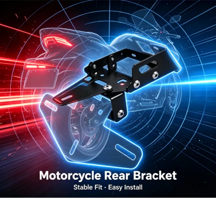 Uchwyt tablicy rejestracyjnej z oświetleniem LED do motocykla CFMOTO 675 SR SS NK 675SS 675SR-R 675NK 2024 2025+