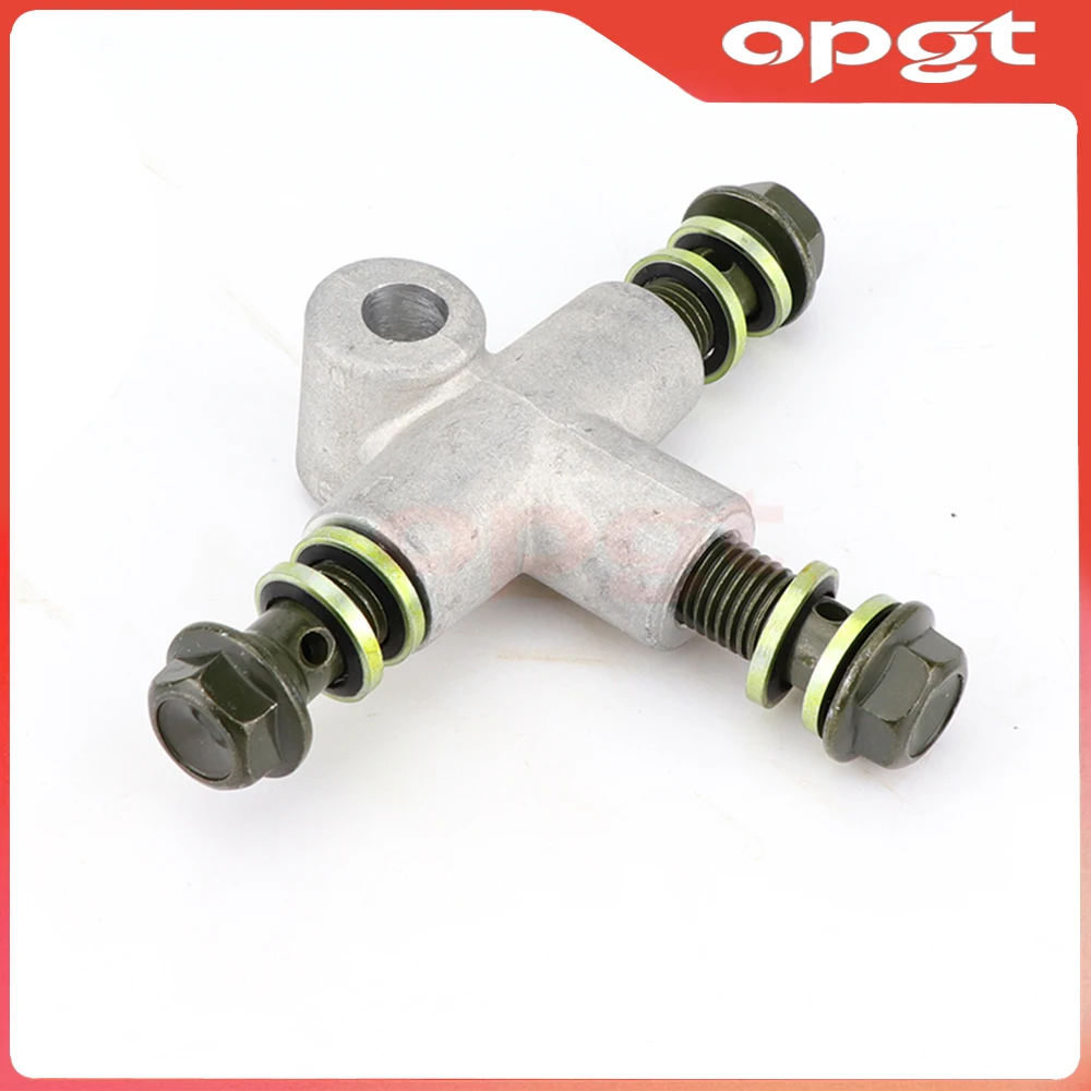 

OPGT ATV Kart Тройник гидравлической тормозной магистрали 3-ходовой Т-адаптер с болтом банджо M10x1,25