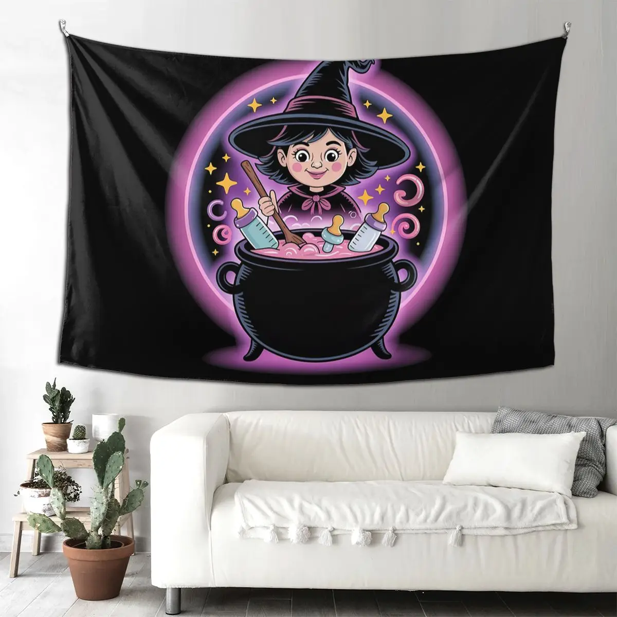 

Auntie Of Brewing Baby Tapestry Art Wall Hanging Aesthetic Home Decor Tapestries for Living Room Bedroom Dorm Room