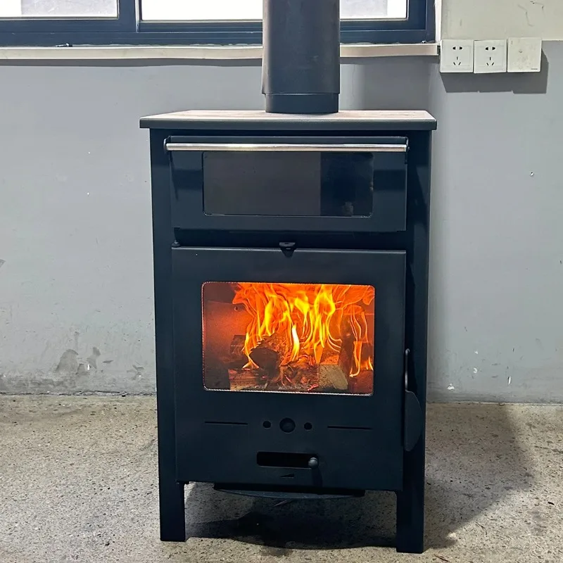 RC0901A 9KW Firewood Stove 86.2% High Efficiency Wood Stove With Oven Indoor Wood Burning Stove for Cooking