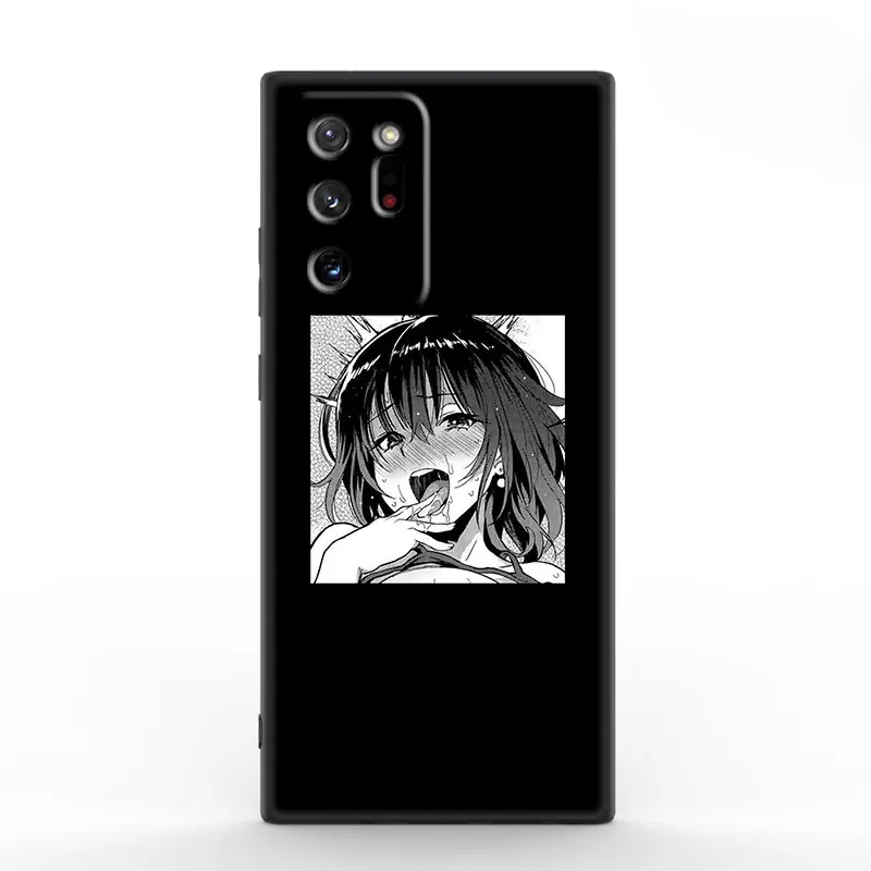 LEWD Sad Japanese Anime Case For Samsung Galaxy M53 M52 M51 M33 M32 M11 M12 M13 M21 M22 M23 M31S M30S Note 10 Lite Plus 20 Ultra