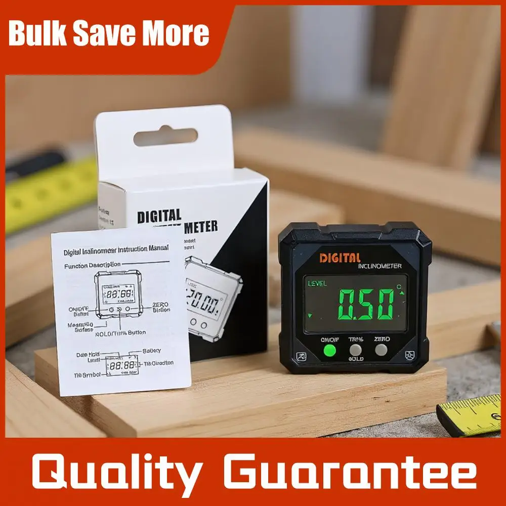 

Цифровой угломер с LED-экраном, прецизионный инклинометр-куб, износостойкий угломер для настольной пилы, угломер для торцовочной пилы