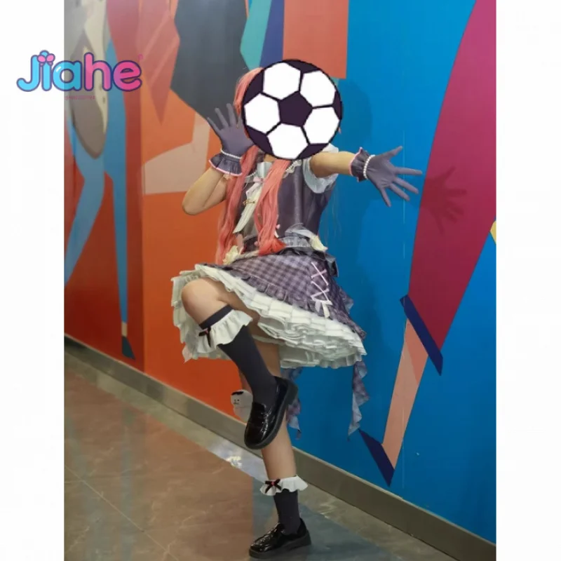 

Momoi Airi Project Sekai Colorful Stage! Miku airi Cosplay Costume Vest Props Socks Gloves Headwear Halloween Sweet Dress Set