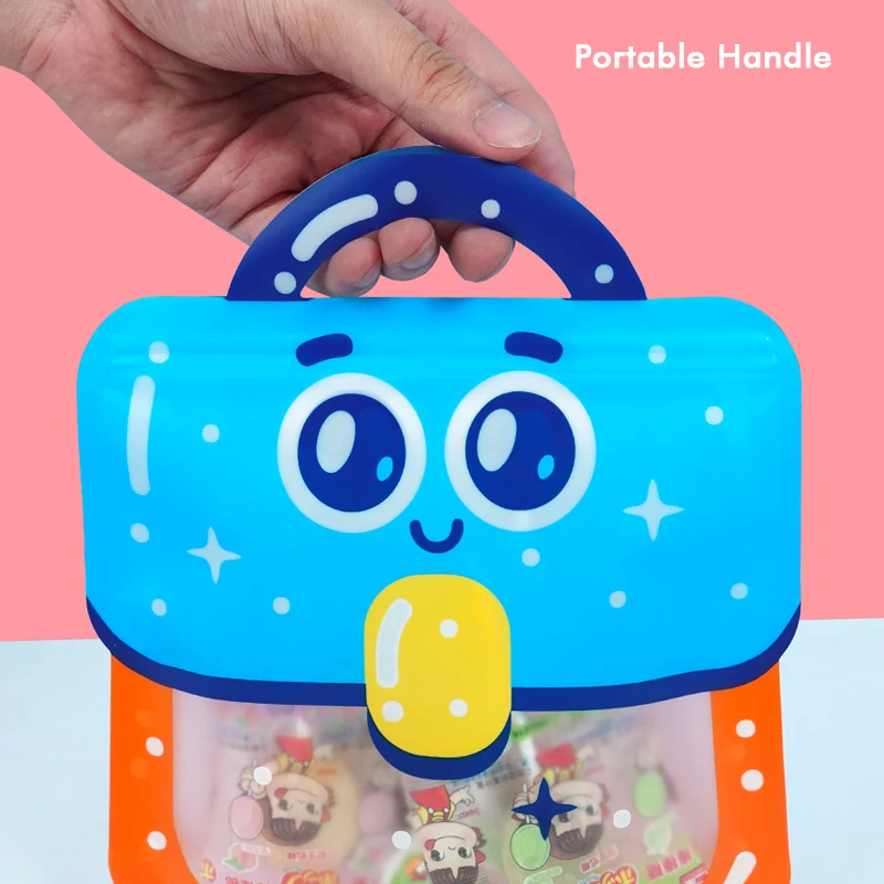 20/50Pcs Children\'s Day Birthday Party Gift Pouch Gift Bag Food Grade Cartoon Portable Macaron Color Graduation Sealing Pockets