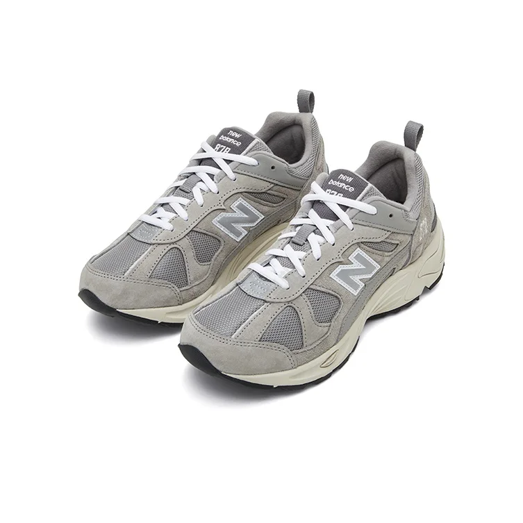 حذاء الجري New Balance NB 878 Retro باللون الرمادي متوسط القطع، طراز للجنسين، رمادي #3