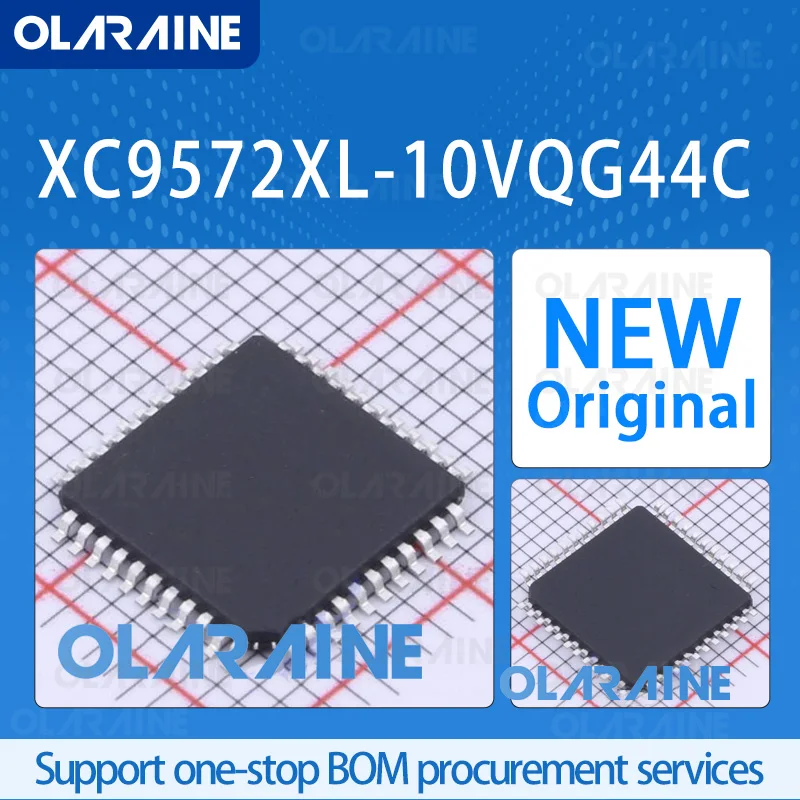 

1Pcs XC9572XL-10VQG44C LQFP-44 original 100% new ic chip CPLD - Complex Programmable Logic Device Voltage 3.3 V 34 I/O