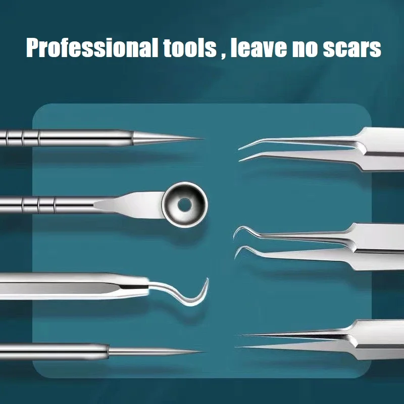 3 stuks Ultrafijn nr. 5-acne mee-eter verwijderen pincet schoonheidssalon acne puistjes naalden diepe reiniger clip gezicht huidverzorging tool