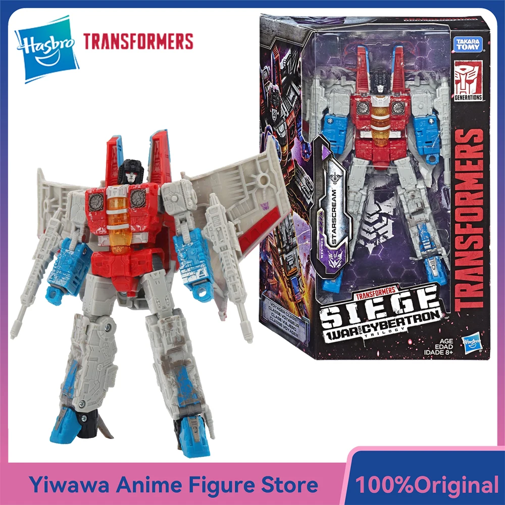 [มีสินค้าในสต็อก] หุ่นยนต์แอ็คชั่น Hasbro Transformers War for Cybertron Siege Starscream ขนาด 18 ซม. รุ่น Voyager Class ของเล่นสะสม ฟิกเกอร์อนิเมะ ของขวัญ