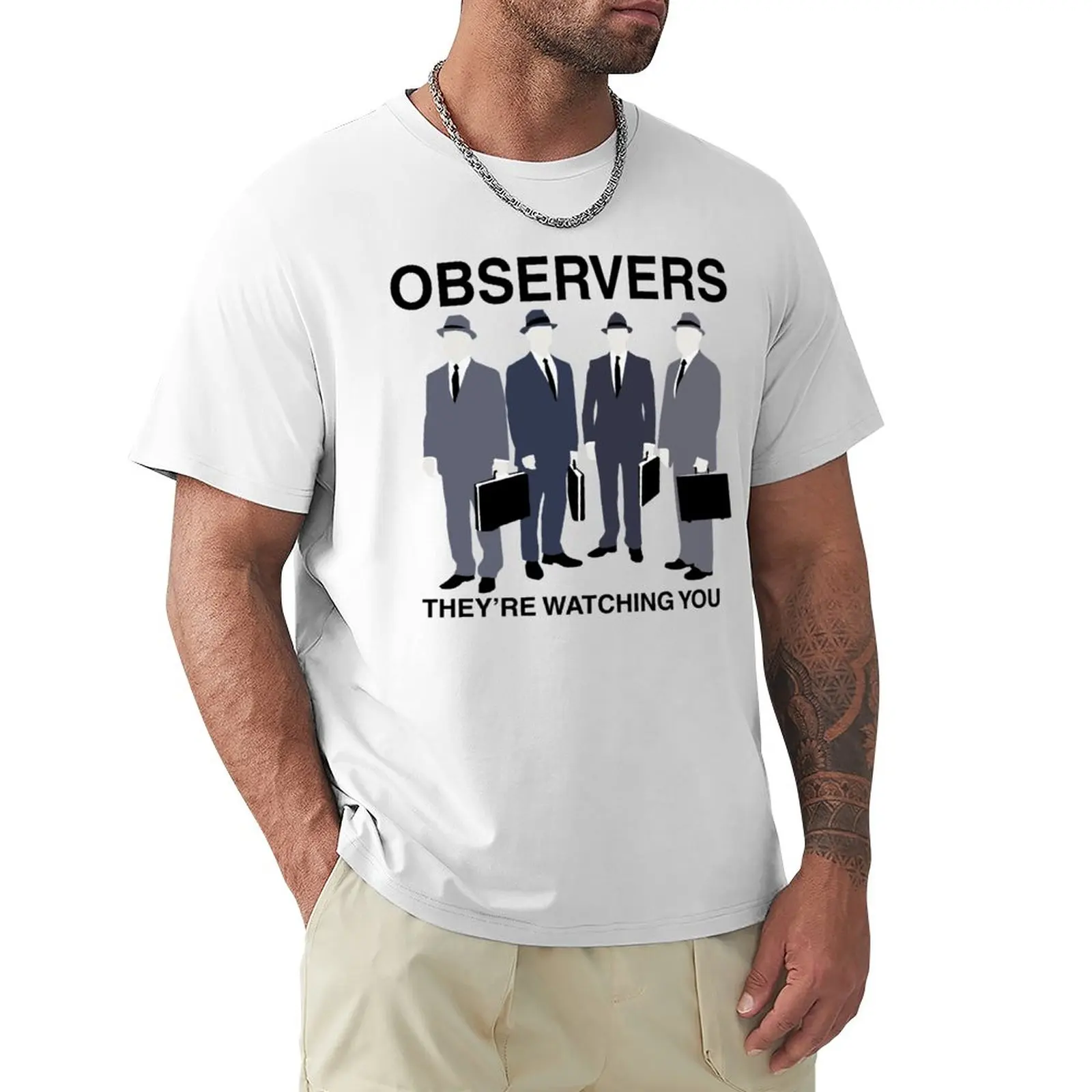 

Observers T-Shirt kawaii clothes t-shirts man plain white t shirts men
