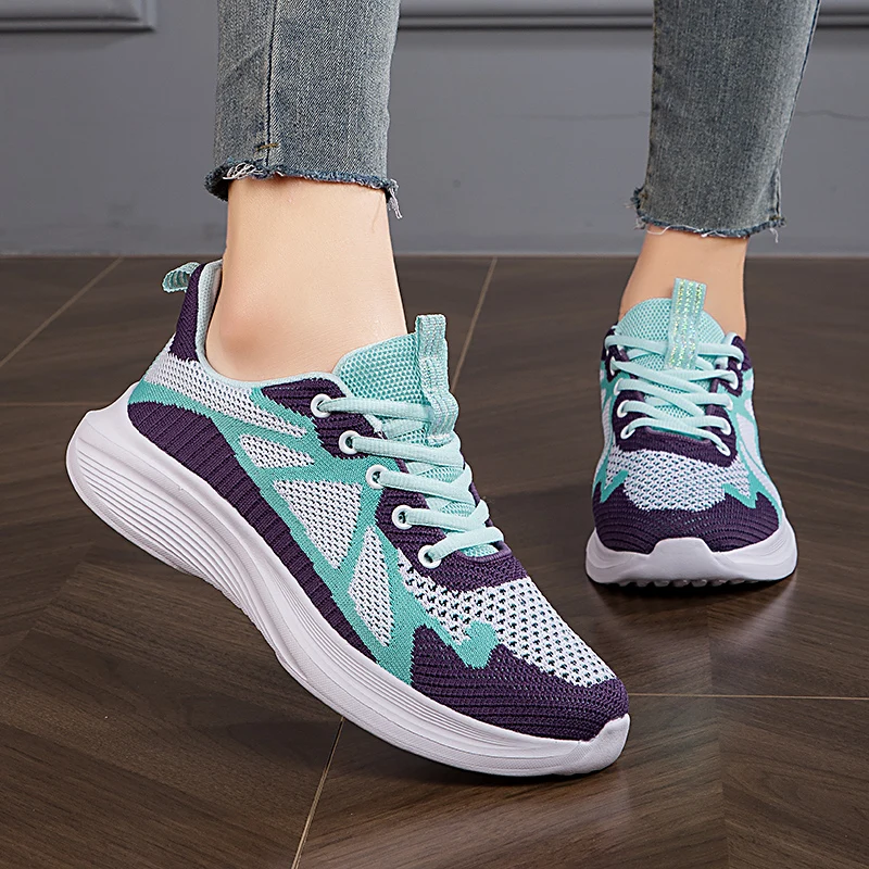 

Women Shoes Breathable All-match Mesh Shoes Casual Sports Trendy Shoes Female Wear-resistant Running Shoes for Women