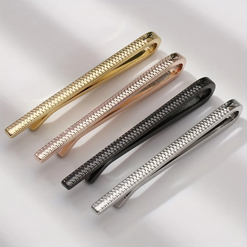

High-quality Tie Clip For Men's Simple And Business Formal Wear, Featuring A Slim And Irregular Design On The Surface, Made Of High-quality Copper Material.