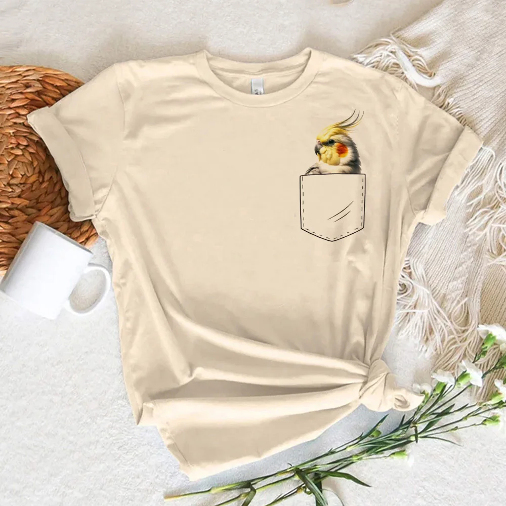 

Cockatiel Tee women streetwear top female y2k clothing