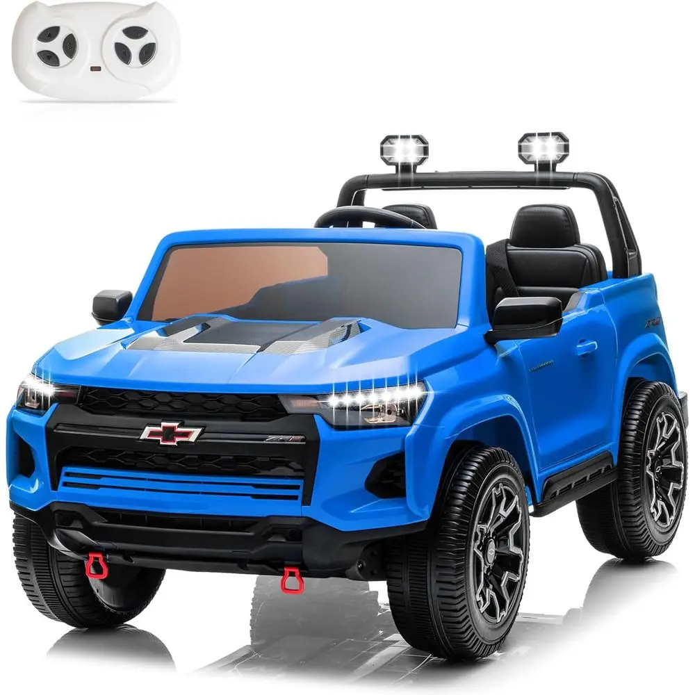 Voiture électrique Colorado sous licence 24V pour enfants, jouets pour tout-petits avec télécommande, voiture électrique 2 places