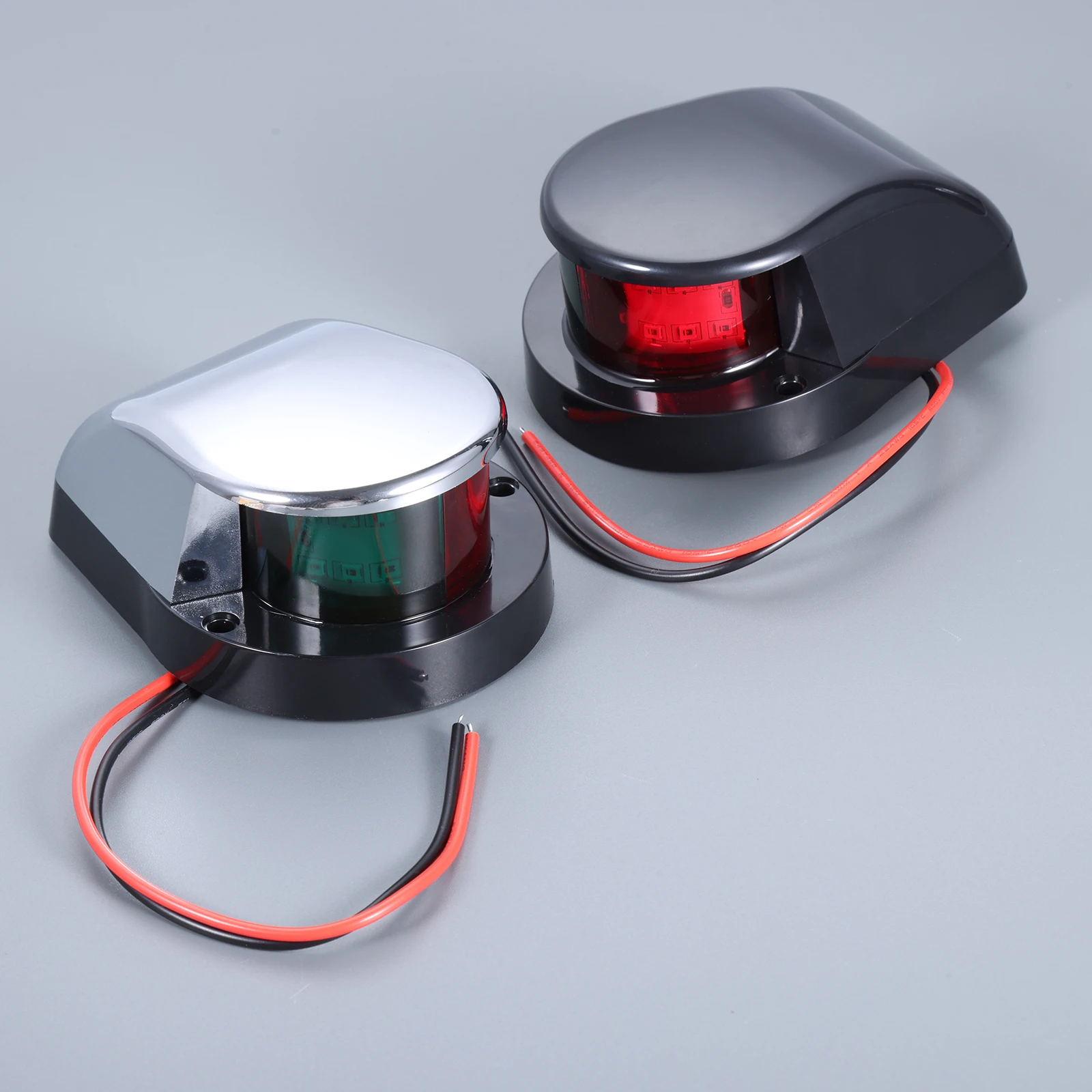Waterproof DC12V LED Boats Bow Navigation Light Red Green Stern Sailing Signal Lamp for Marine Yacht Warning Light Accessories
