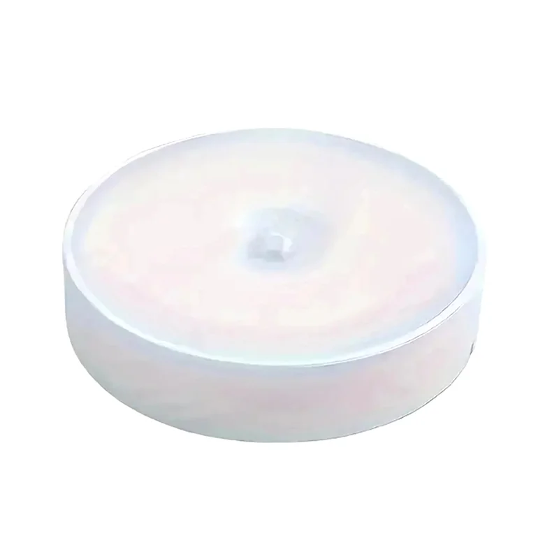 

-A90P Wireless Round Night Light For Bedroom Decoration Staircase Wardrobe Lighting Motion Sensor Light