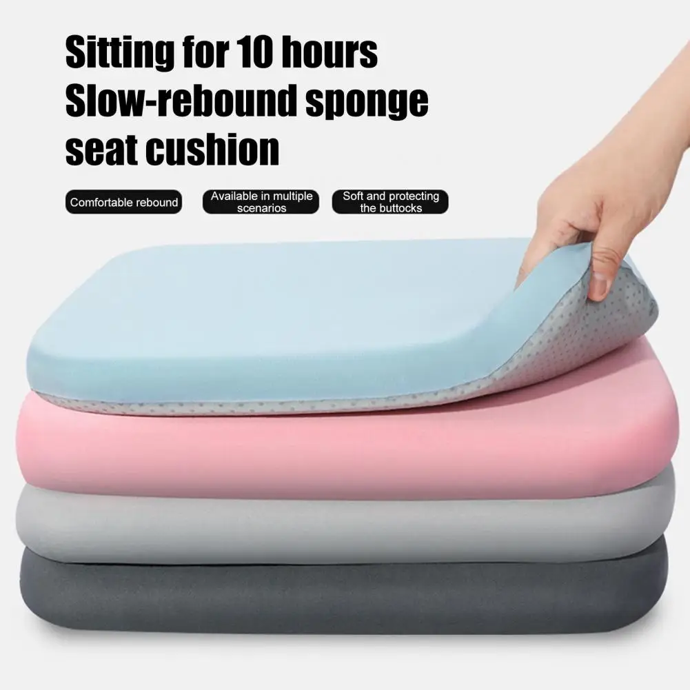 Floor Sitting Mat Pad Memory Foam Seat Cushion Pad Breathable Slow Rebound Chair Mat Non-slip Washable Cover for Car Home Office
