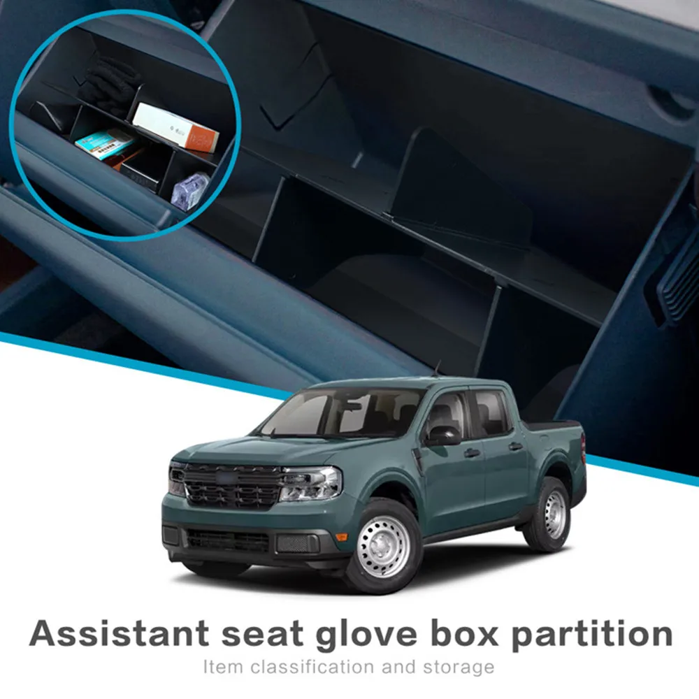 

Glove Box Organizer For Ford Maverick Accessories Center Console Organizer Storage Tray Compartment