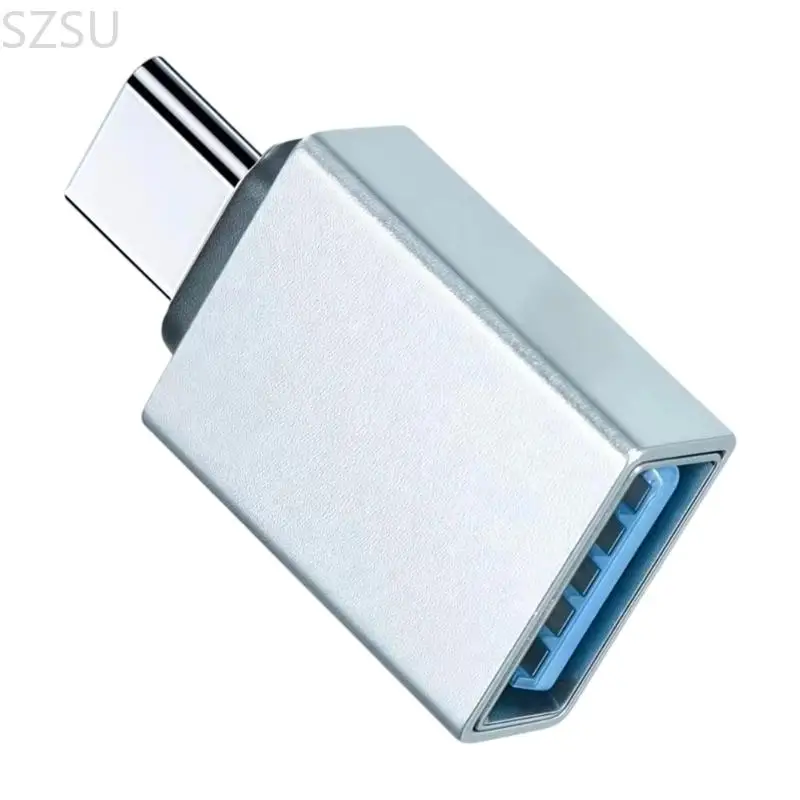محول SZSU USB C إلى USB OTG هيكل معدني للهواتف الذكية والأجهزة اللوحية وقرص U تركيب سريع ومحول OTG بتصميم محمول #3