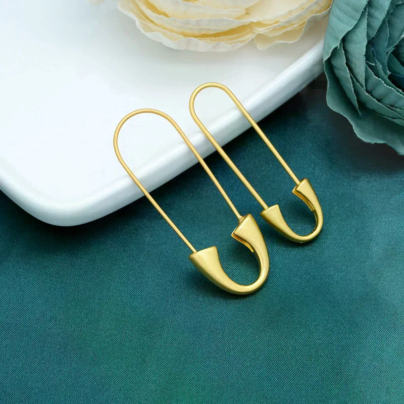 5/10Pcs Golden Metal Safety Pin Heavy Duty With Hole For Brooch Jewelry Crafts Clothing Accessories Pins Pincushions