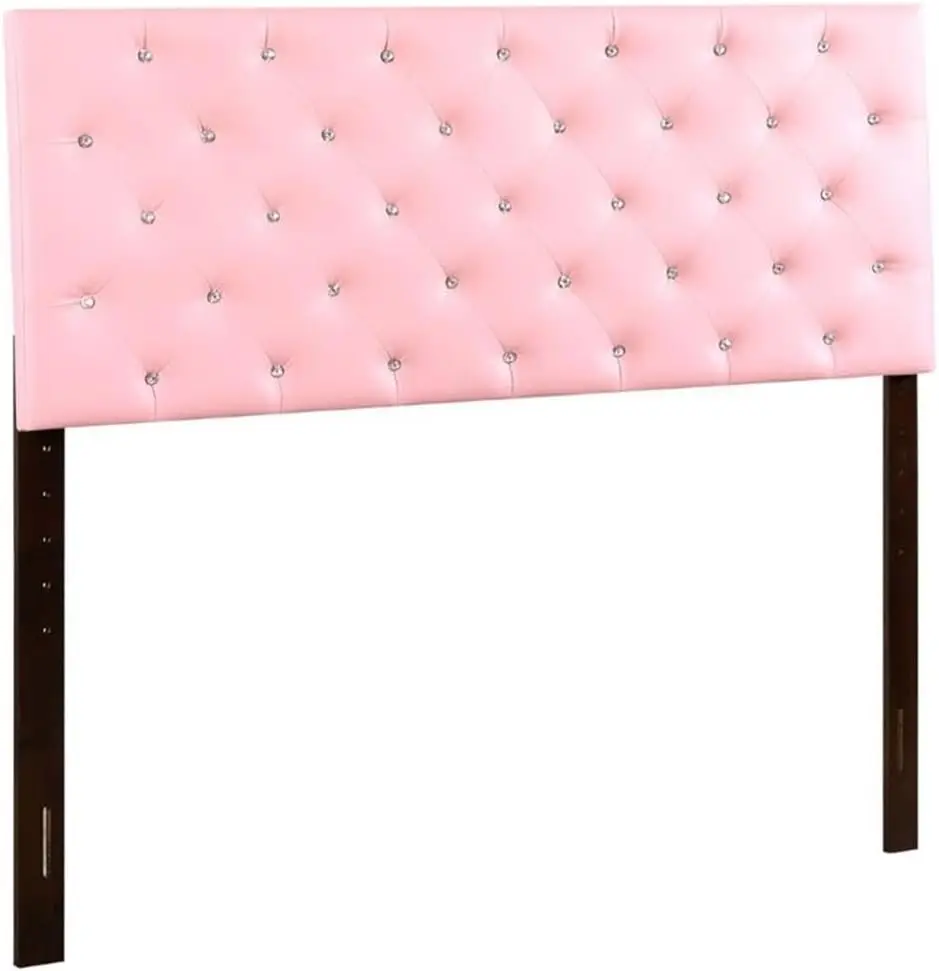 

Super Nova Faux Leather Upholstered Full Headboard In Pink
