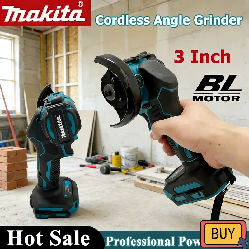 

Аккумуляторная угловая шлифмашина Makita 3 дюйма, 18В, для резки, электрическая отрезная пила