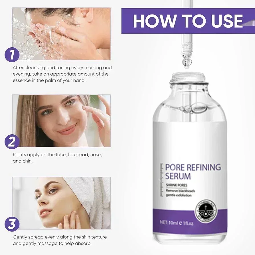 Hyaluronic Acid Serum Pore Shrinking Serum Face Tightening Repairing Facial Essence Repairing Smooth Skin Care