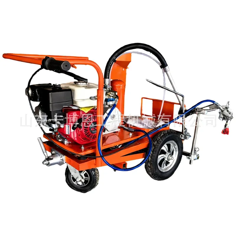 Small Hand‑Push Road Striping Machine, Cold‑Spray & Thermoplastic Marking Equipment for Traffic Line Painting