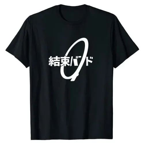 Japanese Fashion Graphic Tee Tops Letters Printed Aesthetic Clothes manga Tie Kanji Hiragana Kessoku Band Rocker Band T-Shirt