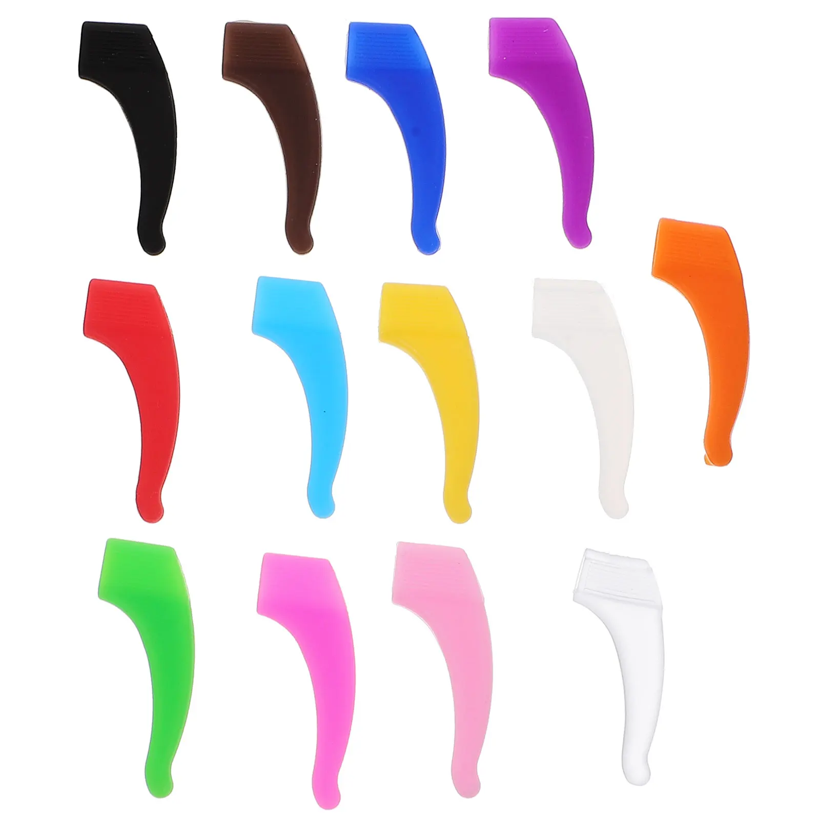 

26 Pairs Slip Glasses Anti-slip Cover Non-slip Silicone Eyeglasses Temple Grips Retainer