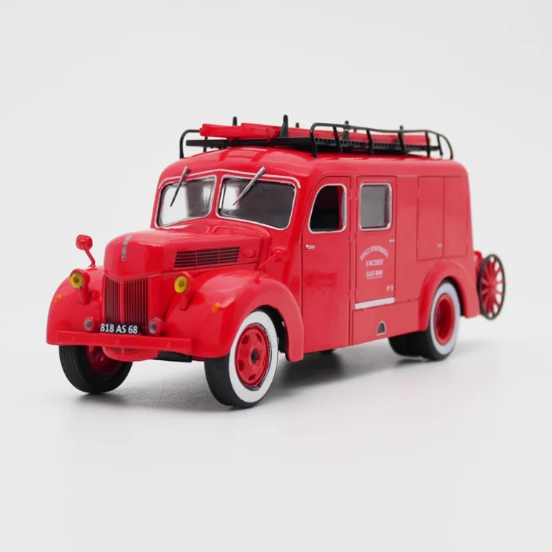 Ixo diecast escala 1:43 barbatana tubincendie liga modelo de motor de incêndio produto acabado simulação brinquedo coleção ornamento estático