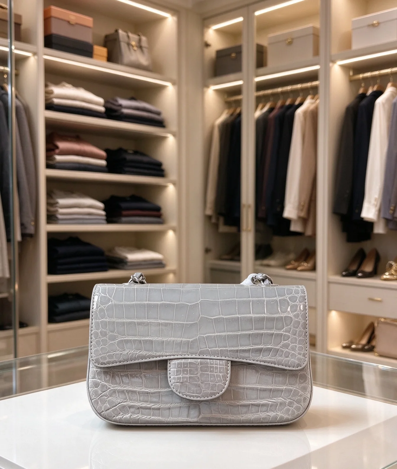 Buckle Decor Designer Women Handbag Minimalist Solid PU Shoulder Bag Adjustable Thin Strap Crossbody Bag Advanced Sense Lady Top Handle Bag All Match Purse For All Occasions