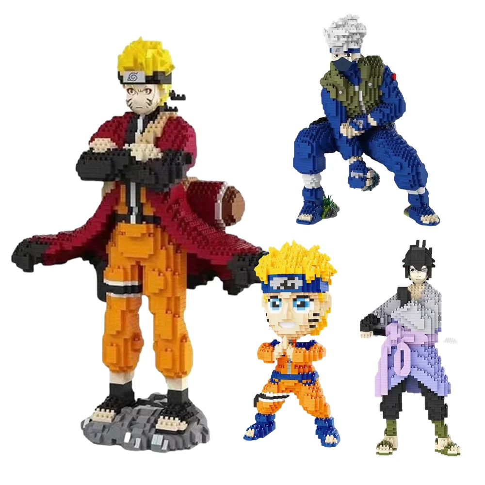 Blocs de construction en diamant à faire soi-même, figurines de dessin animé japonais et américain, jeux portables, jouets créatifs à assembler, série de dessins animés