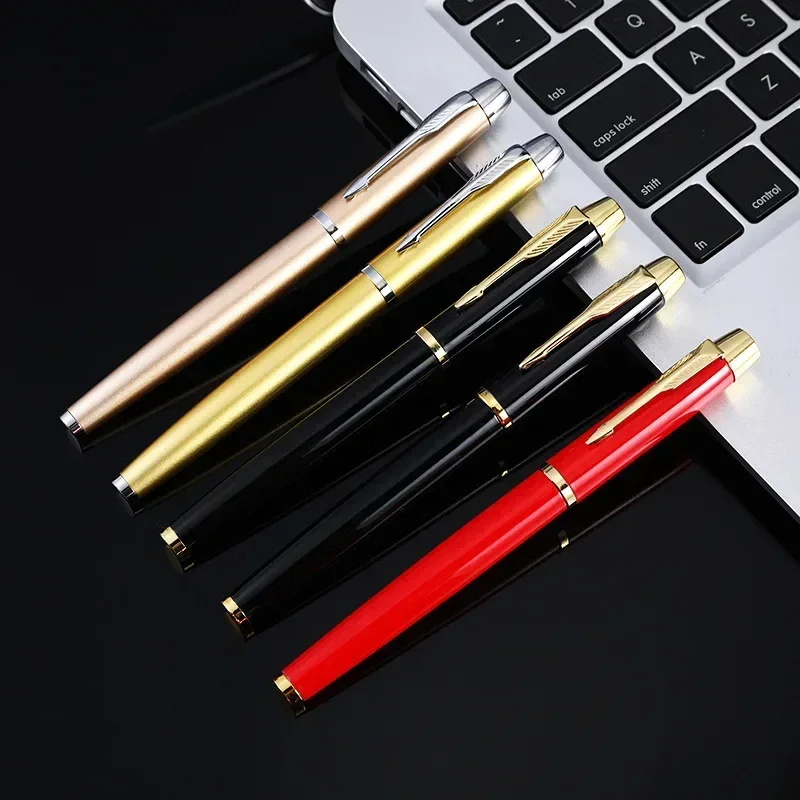 A 30PCS Spot Black Metal Neutral Pen, Business Advertising Gift Pen, Conference Office Signature Pen