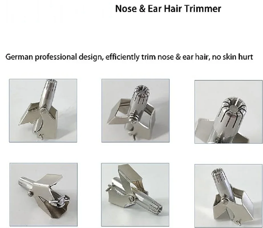 Men and Women Nose Hair Trimmer Noiseless Washable Nasal Wash Clippers Cutter Removal Shaving Beauty Health