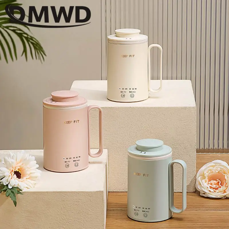 غلاية مياه متعددة الوظائف DMWD ، كوب عزل محمول ، إيقاف تلقائي للطاقة ، وعاء حساء صغير ، غليان سريع ، 0.4 لتر