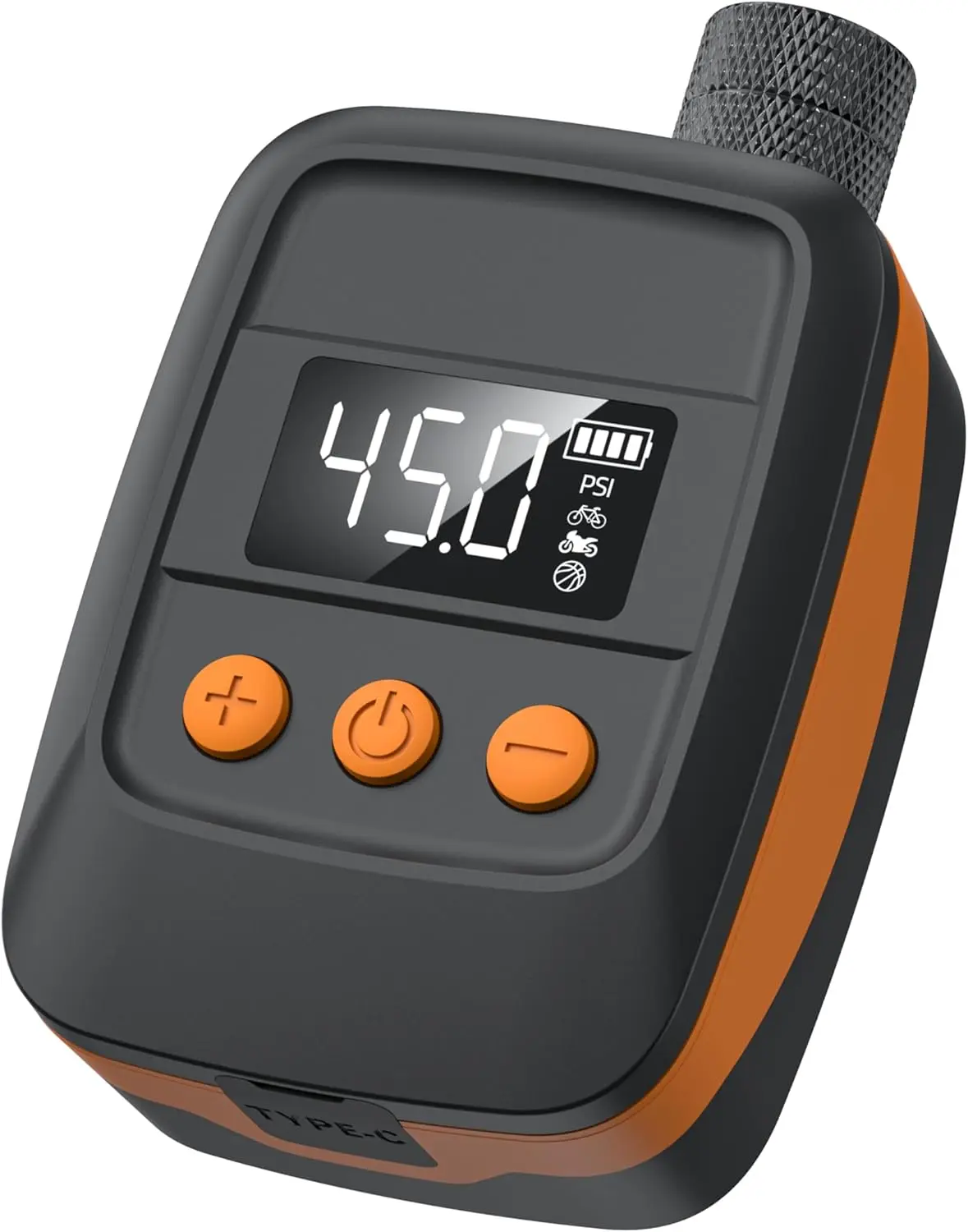 

Электрический велосипедный шинный насос с манометром, автоматическое отключение 150 фунтов на квадратный дюйм, портативный для клапанов Presta и Schrader