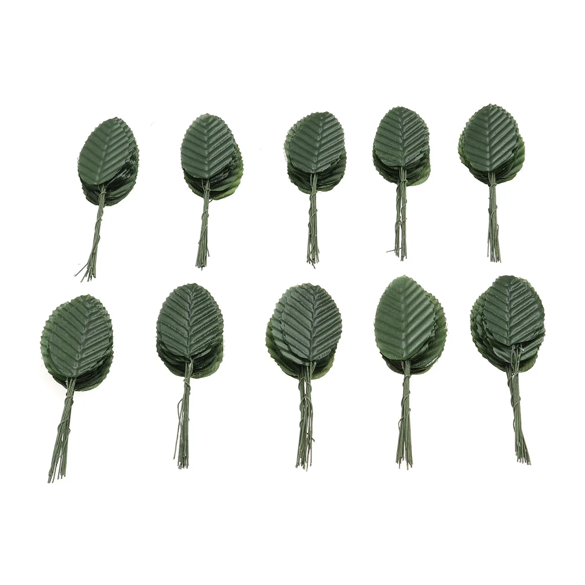 

200Pcs Artificial Rose Leaves Stems Floral Stem with Leaves Rose Flower Leaves Artificial Plants Leaves Picks for Floral