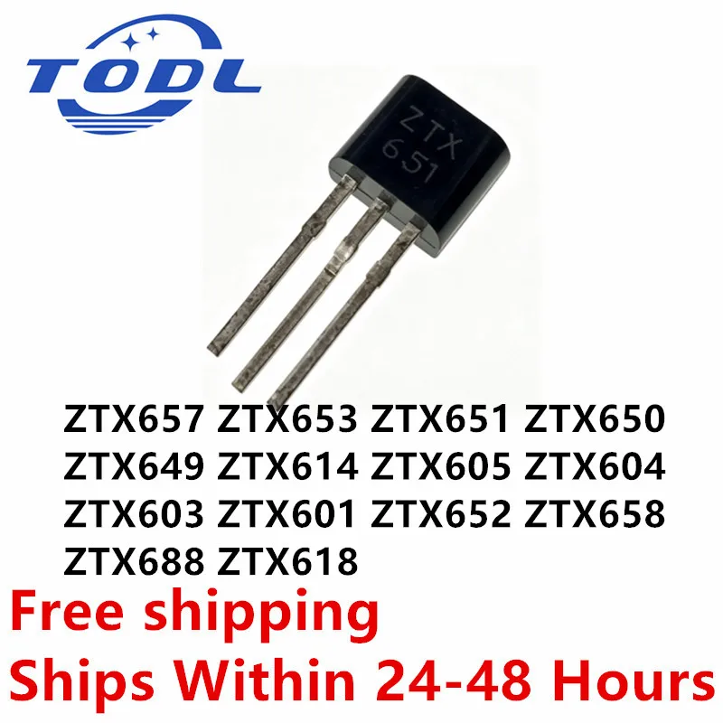 (5piece)100% New ZTX614 ZTX605 ZTX604 ZTX657 ZTX653 ZTX651 ZTX650 ZTX649 ZTX603 ZTX601 ZTX652 ZTX658 ZTX688 ZTX618 TO-92 Chipset
