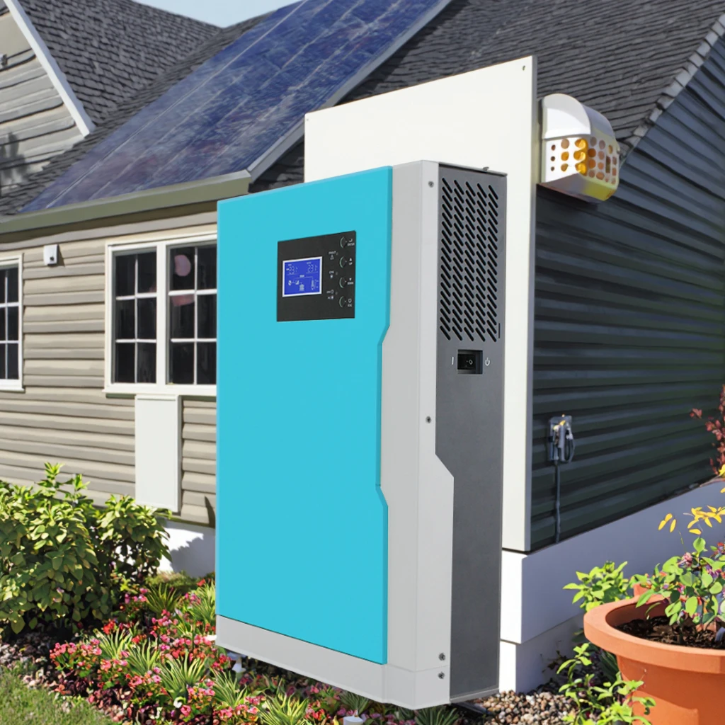 5.5kW Single Phase Hybrid Solar Inverter Home Use Photovoltaic WiFi USB 60Hz Pure Sine Wave 95 Efficiency