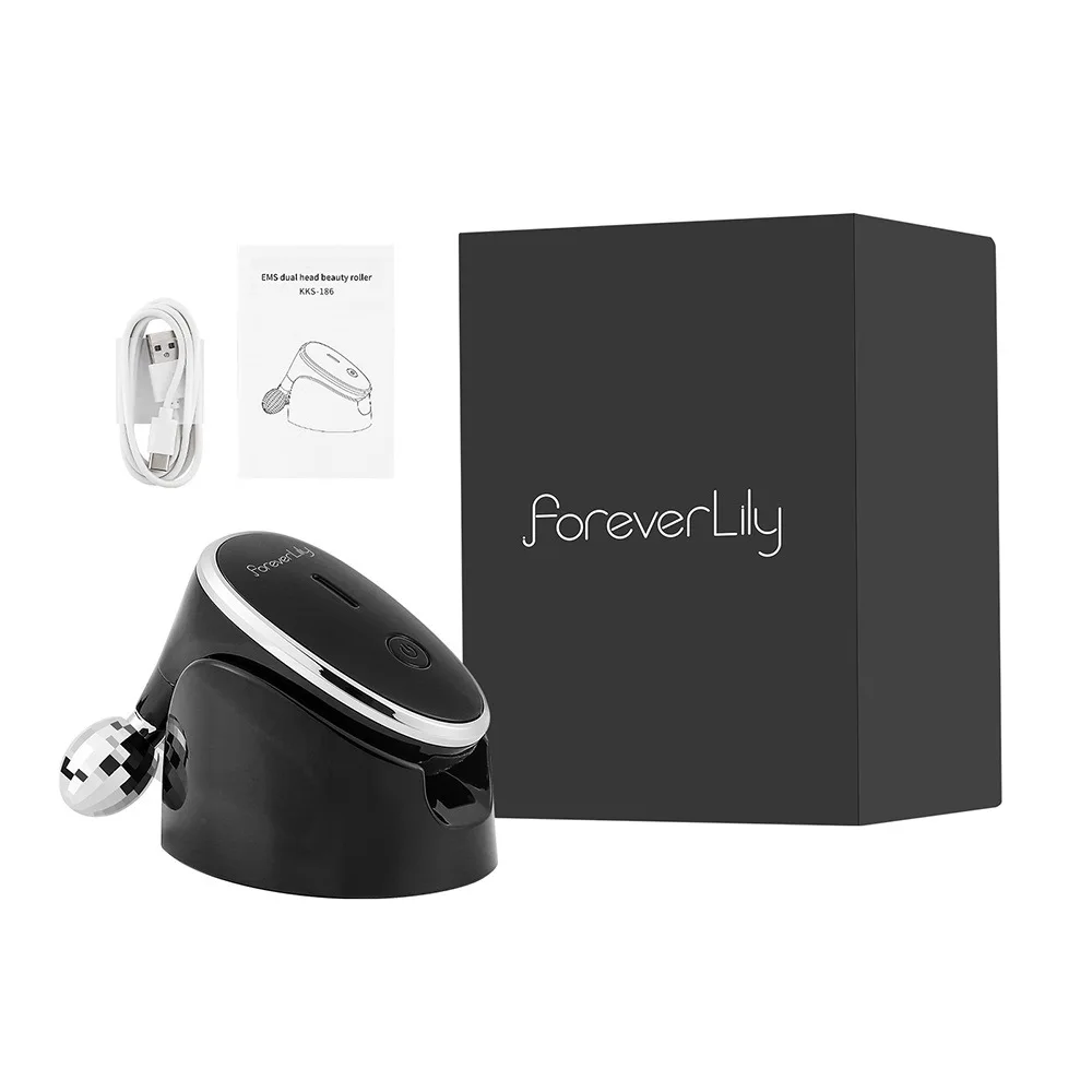 Dispositivo de emagrecimento facial de microcorrente, massageador de rolo vibratório