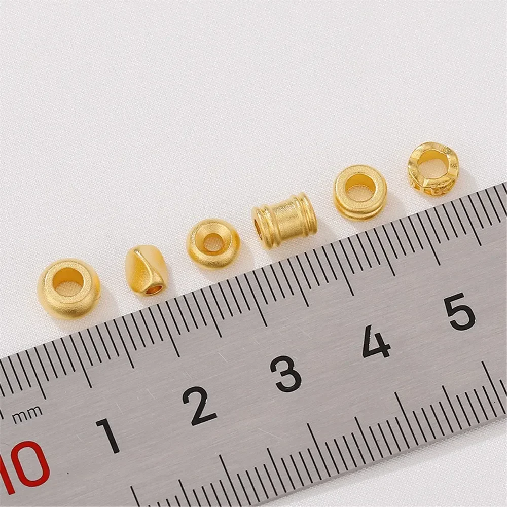 

Shajin Wheel Bead Barrel Bead Double Layer Barrier Bead Handmade DIY Bracelet Necklace Bead Loose Bead Jewelry Accessories