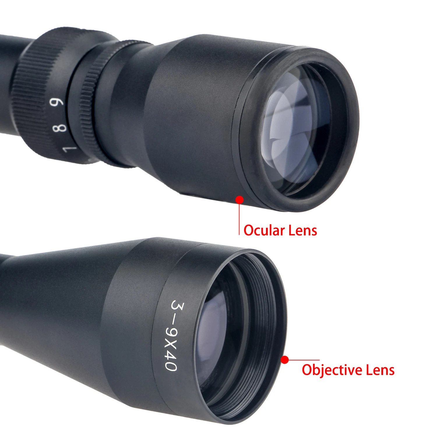3-9X Optics Spotting Sight 3-9x40 Scope Hunting Scopes & Accessories Non-illuminated Telescopic Optical With 25.4mm Ring Mount
